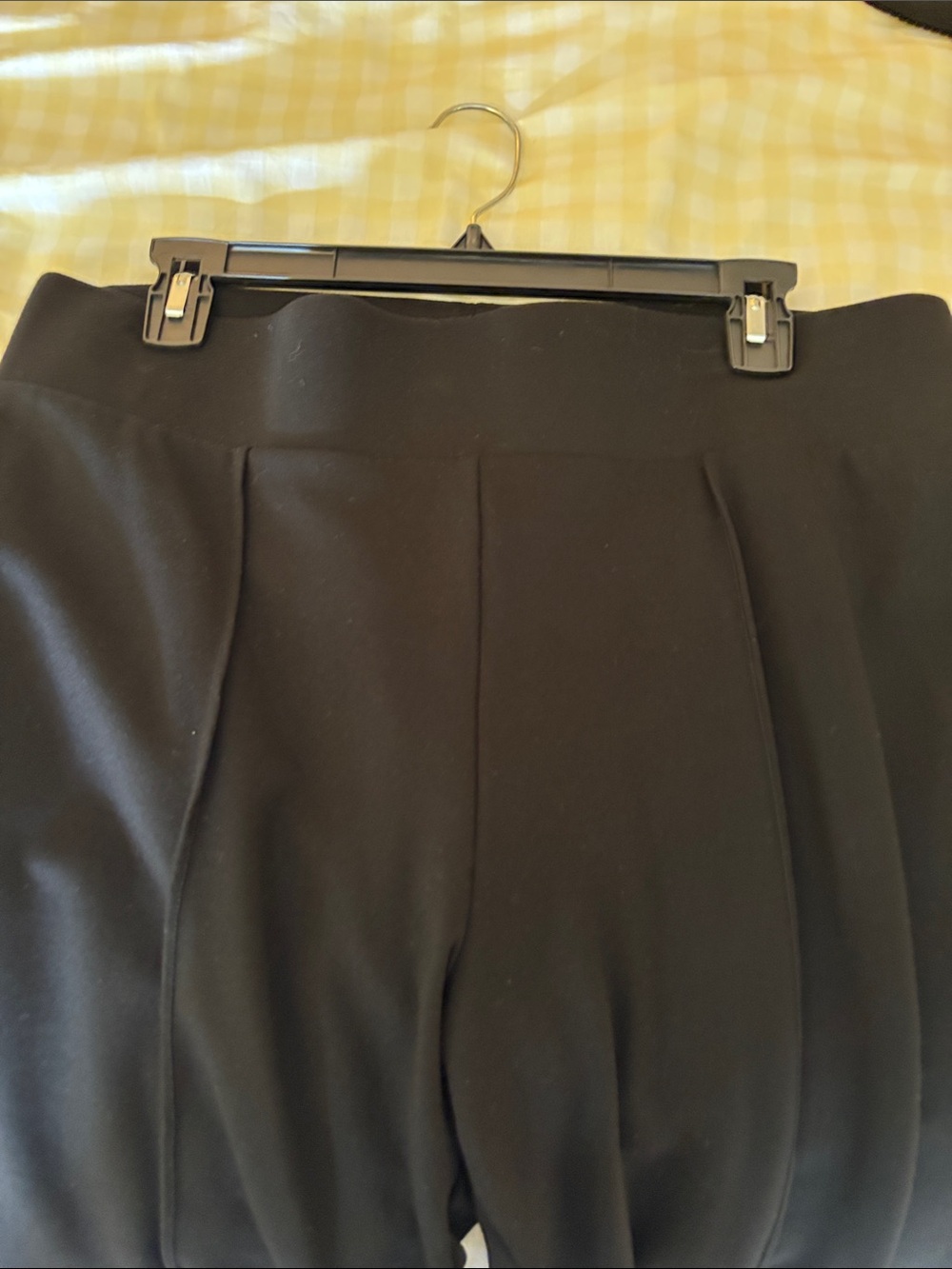 Seven7 Black High-Waist Pleated Trousers